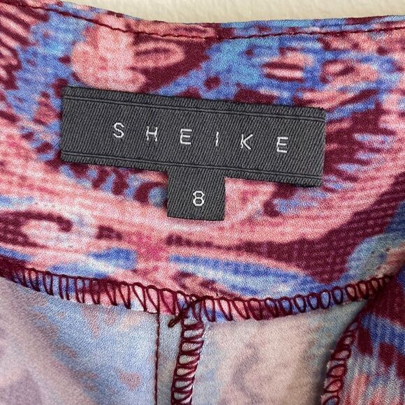 Sheike Patterned Shorts Pink and White US 8 - Picture 5 of 5